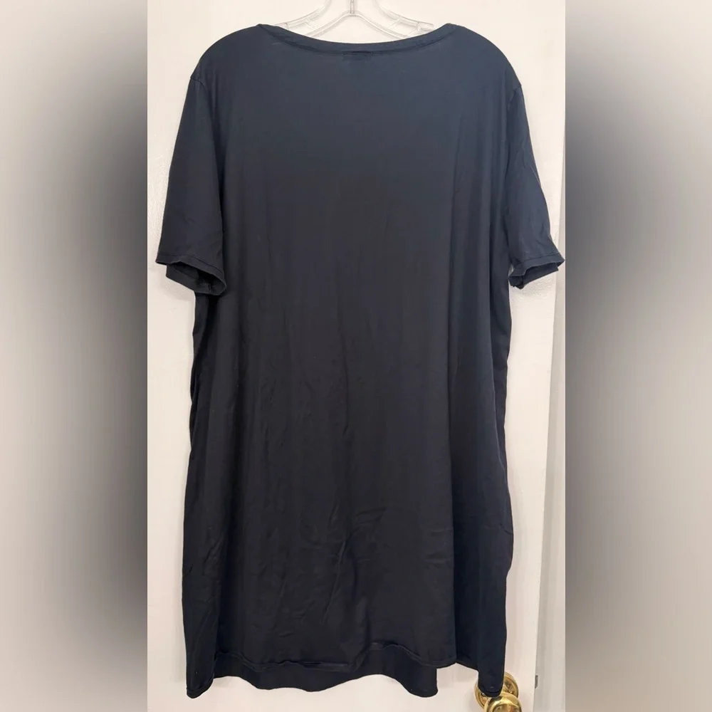 Hanro Cotton Deluxe Sleepshirt Black Size XL - Picture 3 of 5